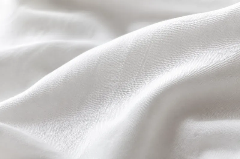 Macro du tissage d'une percale blanche